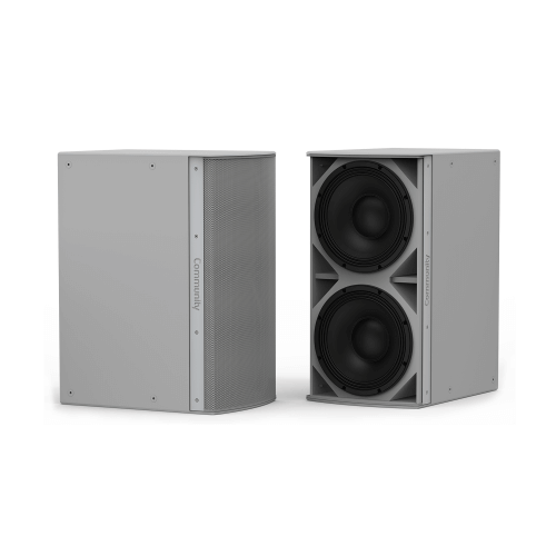 Biamp Community Community is8-212, subwoofer dual de alta potencia de 12 pulgadas